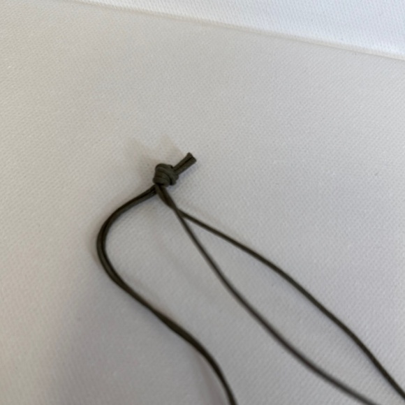 Artistic Green and Black Asymmetrical Necklace - Picture 6 of 7